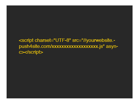 Push notifications for mobile sites. Push4Site technology.